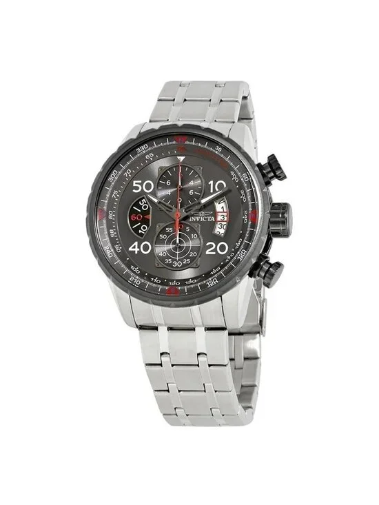 NWT Invicta Aviator Chronograph Dark Grey Dial Men's Watch
