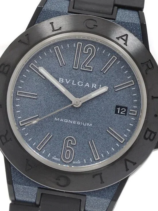 BVLGARI Diagono Magnesium DG41SMC Blue Dial Automatic Men's Watch_974938
