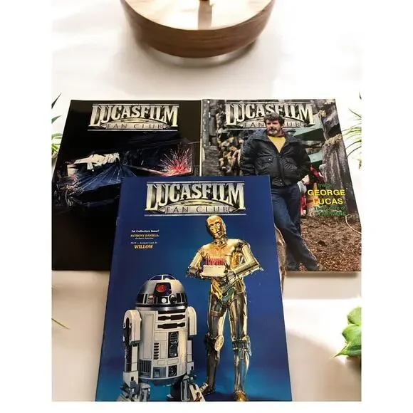 3 Lucasfilm‎ Fan Club Magazine Lot George Lucas Star Wars Willow 1987 1 2 1989 6