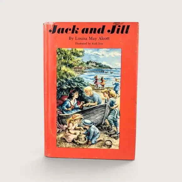 1950s Vintage Classic Jack And Jill Hardcover Book By Louisa May Alcott