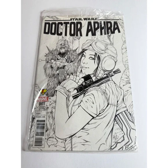 Star Wars Doctor Aphra 1 Marvel 2016 Sketch Variant‎ Kamome Shirahama Polybagged