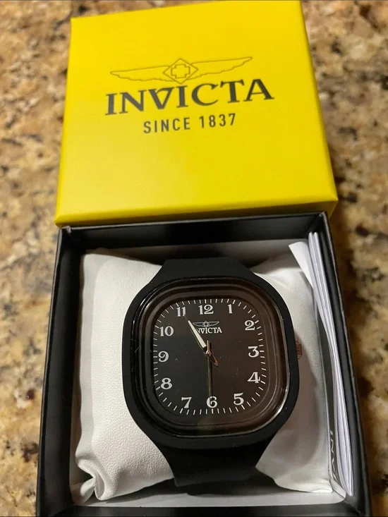 Invicta Black Men's Silicone Watch