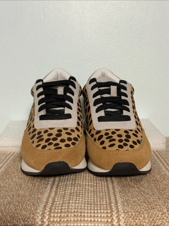Women’s Loeffler Randall Rio Leopard Print Sneakers, Calf Hair Panels & Suede