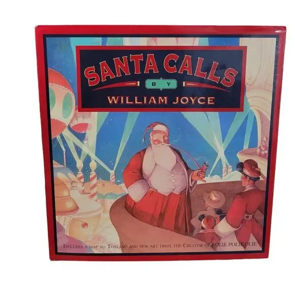 Santa Calls by William Joyce SIGNED/INSCRIBED 1993 Hardcover 1st Revised Ed