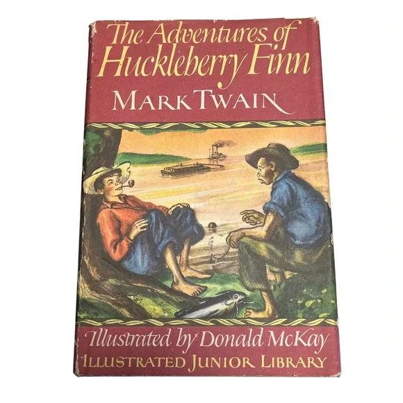 The Adventures of‎ Huckleberry Finn Mark Twain Illustrated Junior Library 1973