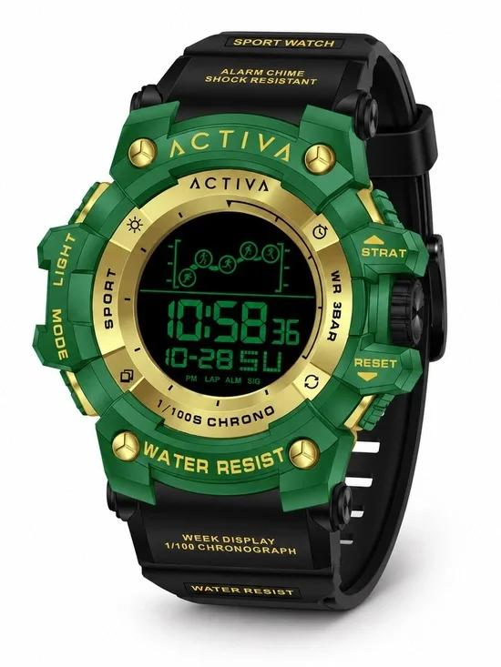 0135: Activa Summit X Invicta Unisex Digital Watch - 50mm. Black (ACW8082-022)