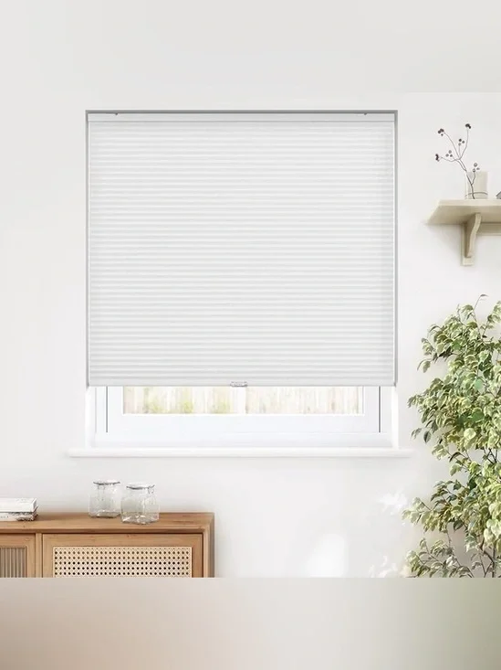 LAZBlinds Cordless Cellular Window Shade   Color White 35” x 48”