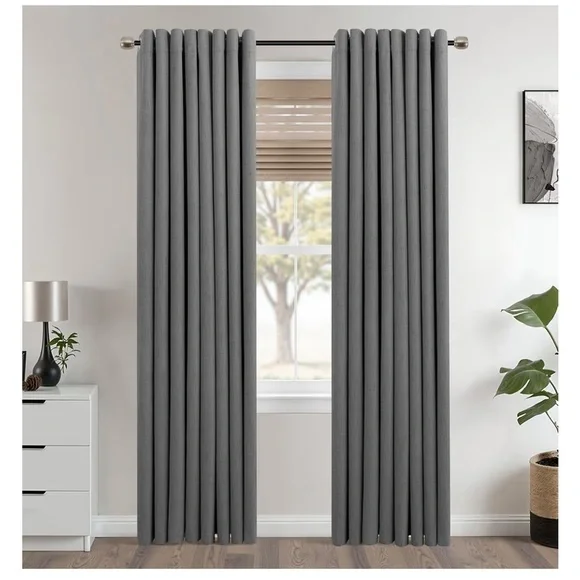 Elegant Gray Blackout Curtains 057