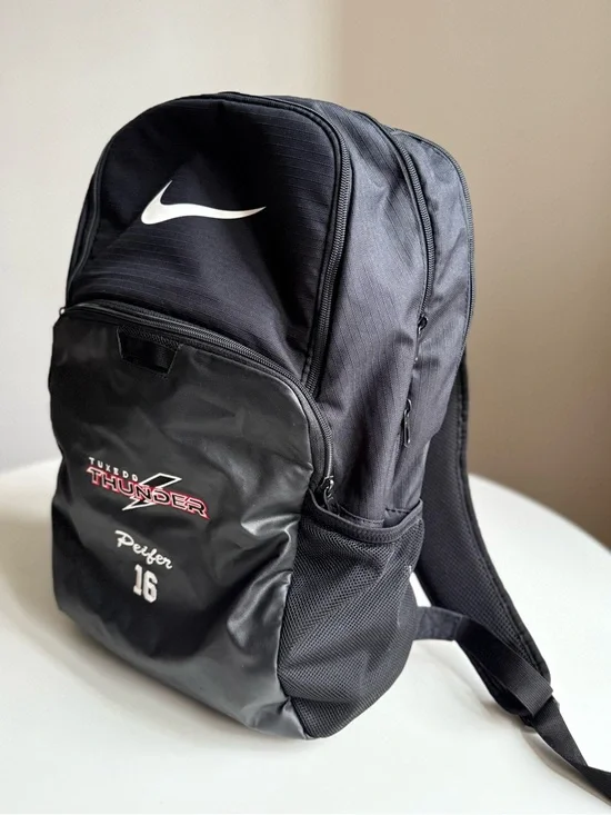 Nike Backpack Tuxedo Thunder Peifer 16 Swoosh Size 18