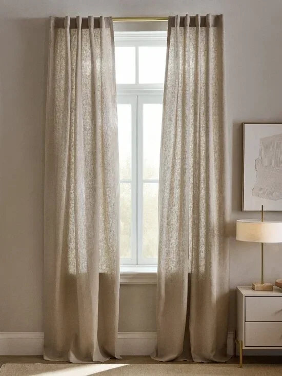 Quince European Linen Curtains - Set of 2