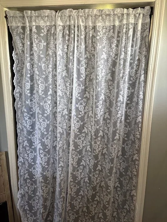 Floral Lace Curtain Panel 54