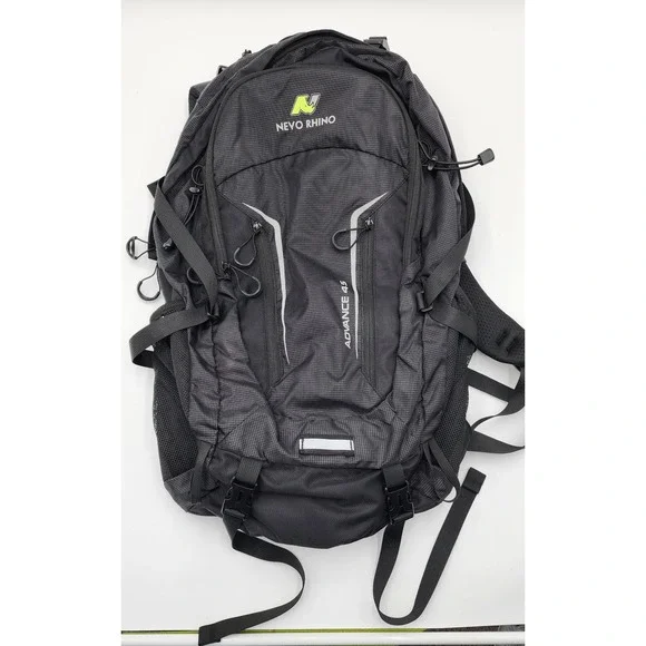 Nevo Rhino Advance 45 Backpack Unisex Black Excellent Hiking Camping Gear