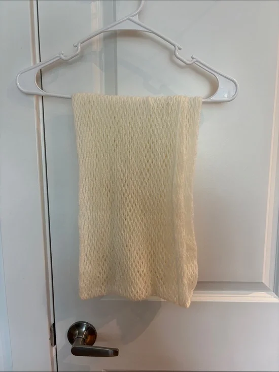 Cream Knit Decorative Throw - Brand