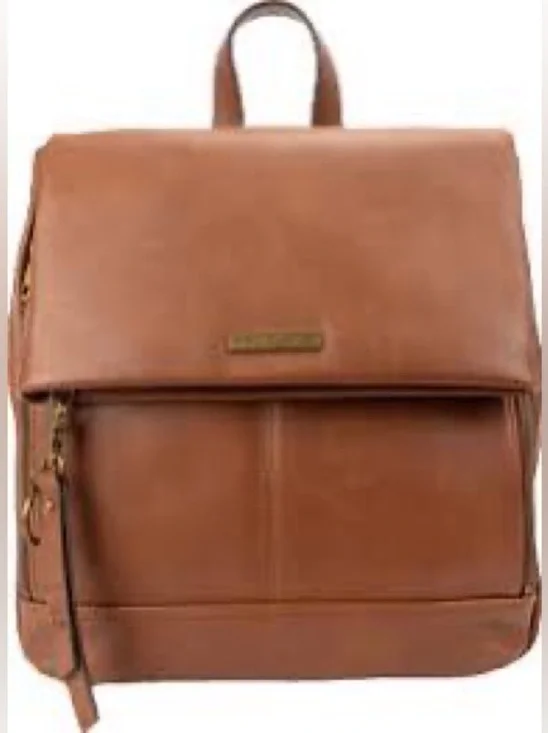 Frye Walnut Brown Leather Convertible Men’s Backpack - Tan