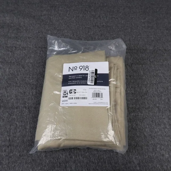 No 918 Patio Panel Curtain 100x84 Emily Sheer Panel Neutral Beige Window Decor‎