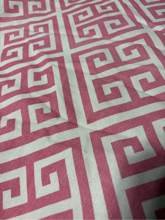 NWOT Threshold pink geo drapery panel 100