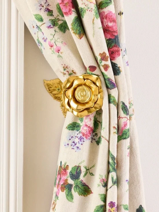NIB| Brass Rose Tieback