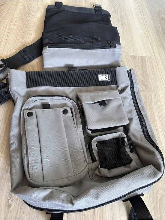 Anvil Tactical Messenger Shoulder Bag Grey Utility Multi Pocket Crossbody