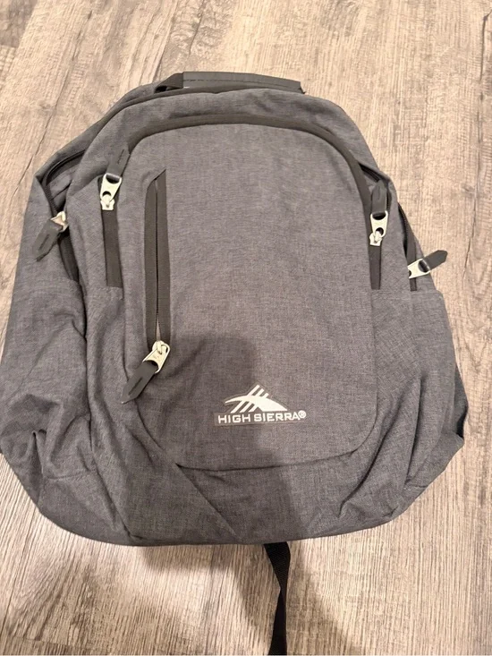High Sierra gray backpack