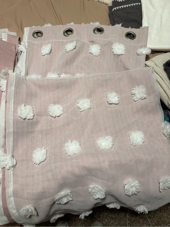 Kids Light Pink Pom-Pom Bottoms