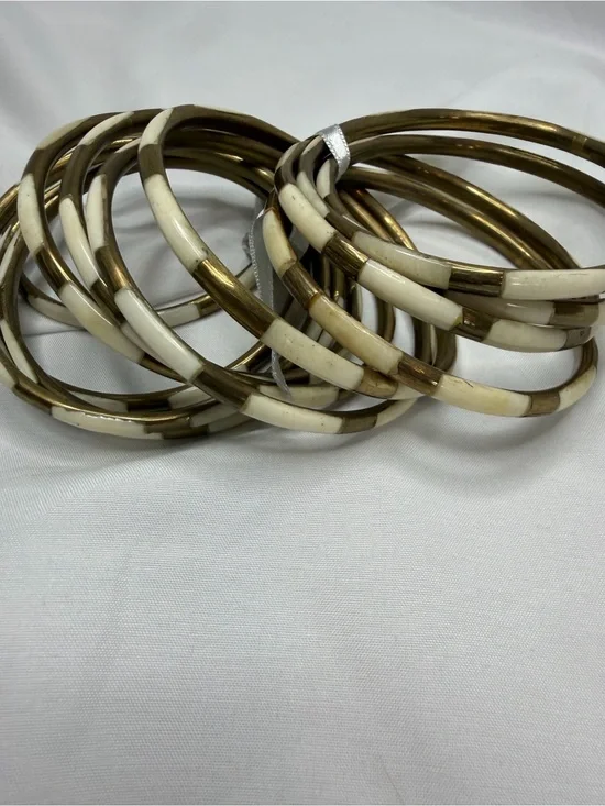 Unbranded Cream and Gold Napkin Rings - Set of Metal Accent Rings