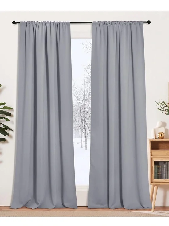 Blackout Curtains W-52 x L-108 inches, 2 Pieces