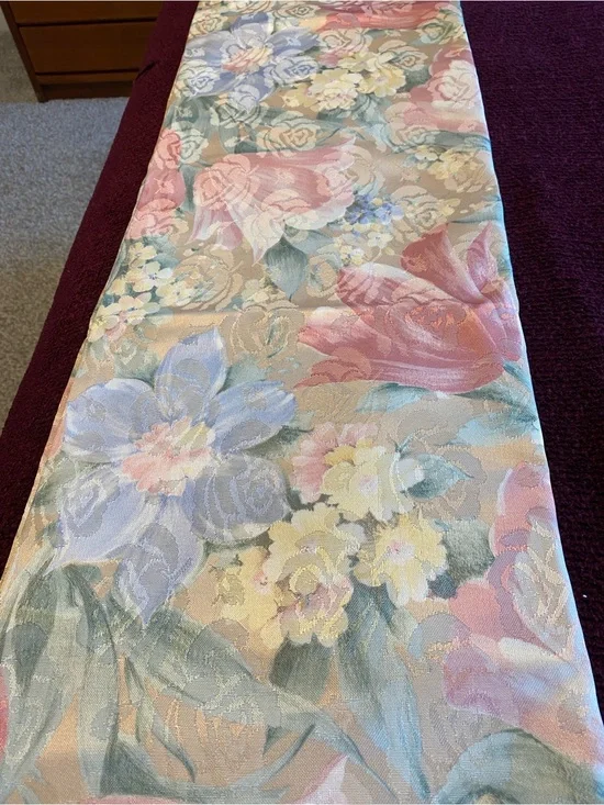 Vintage Curtains Jacquard Fabric, 2 Panels