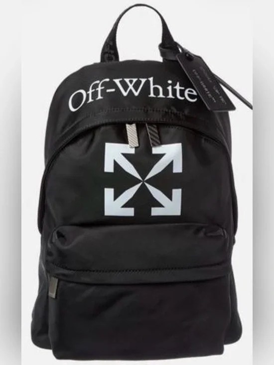 Off-White Black Backpack with White Arrow Logo - Men 🔥🔥 NWT