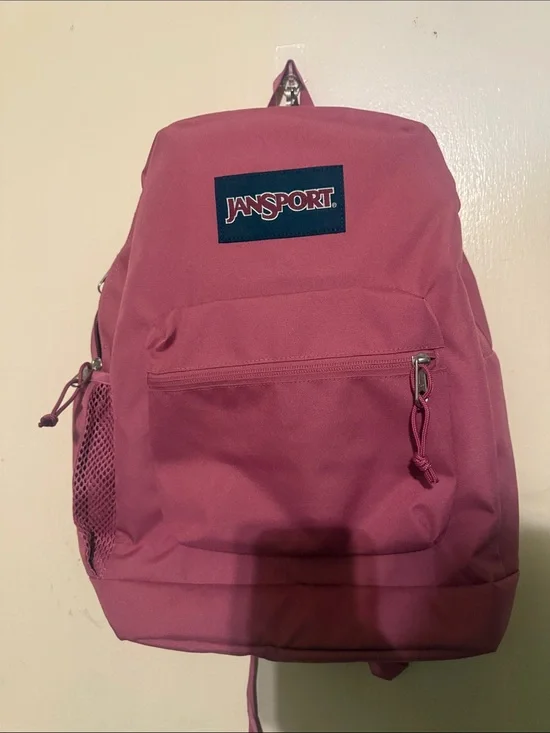 Jansport Rose Pink Backpack with Front Pocket