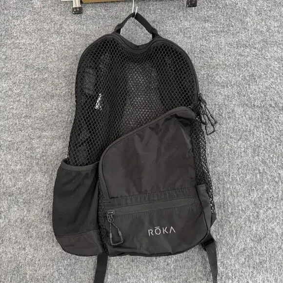 Roka Pro Vent Zip Mesh Backpack Black Lightweight Ventilated Daypack Outdoor