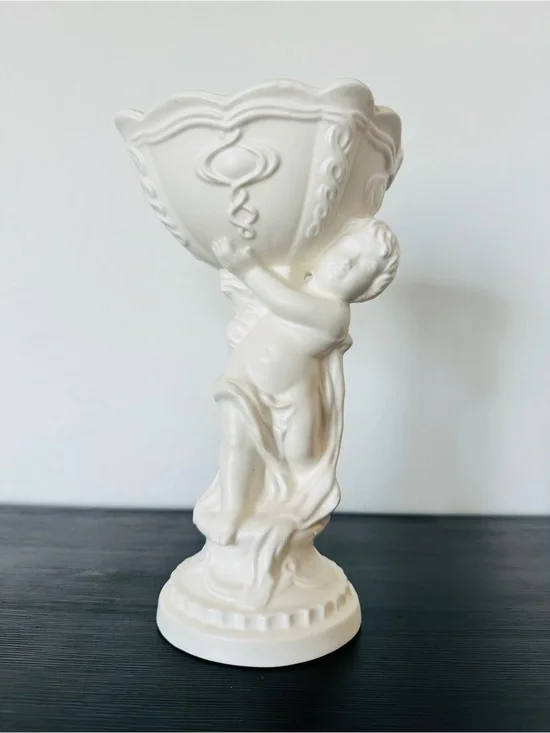 Vintage Inarco Japan Cherub Pedestal Planter