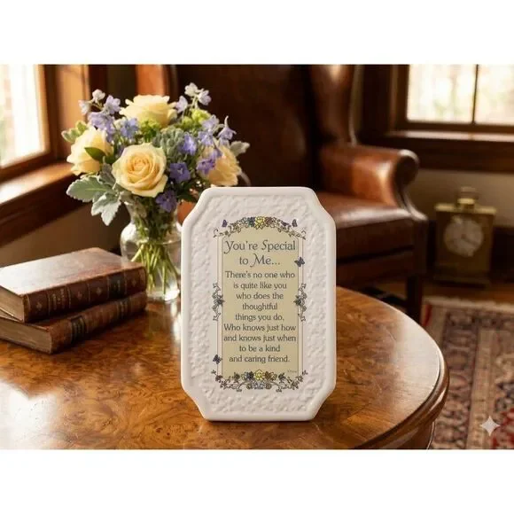 Vintage Paula Ceramic Friendship Plaque - 