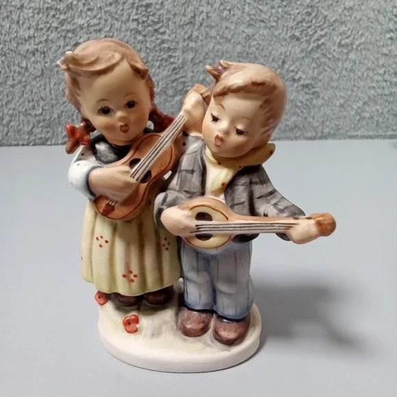 Vintage Happy Days Porcelain Figurine West Germany Musical Boy‎ Girl 4 Inch