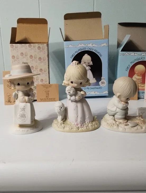 Precious Moments Figurines- #E 0105 & PM 851 & PM 872