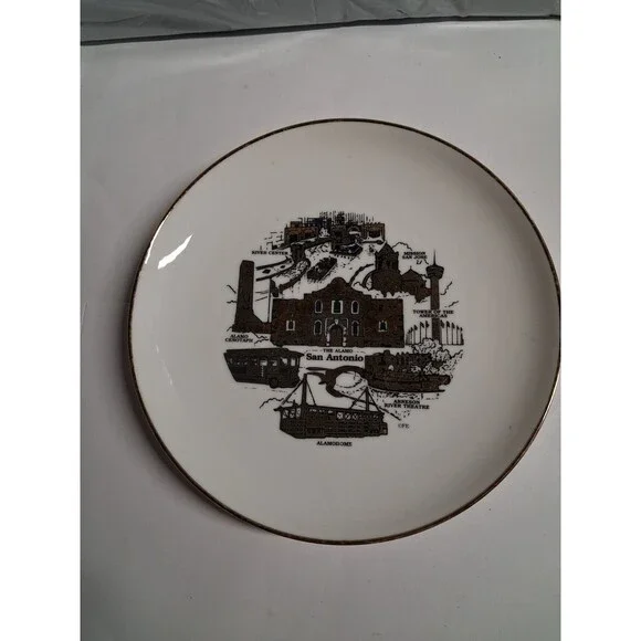 San Antonio  Texas The Alamo Plate
