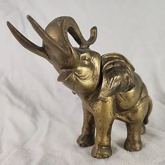 Statue Brass Elephant Solid 5.5