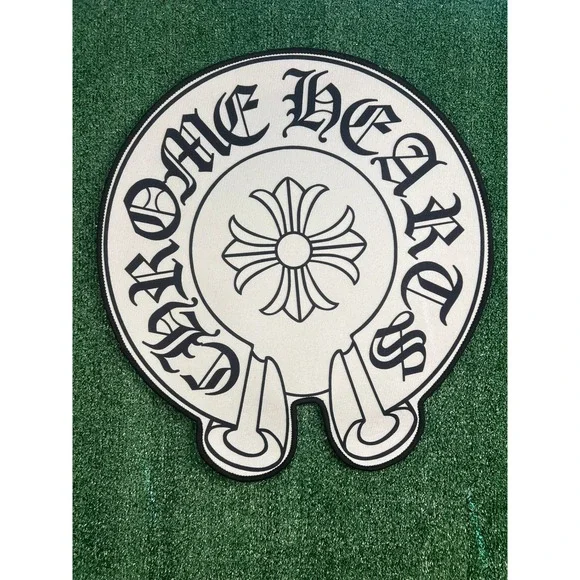 Chrome Hearts CH White Rug Non Slip Back