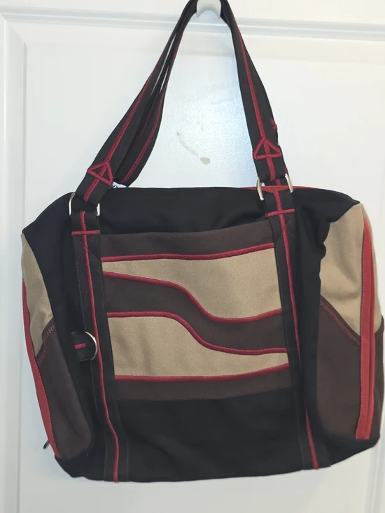 The Thread Fairy SUGARBUSH Large Multi-Pocket Canvas Travel Tote Bag