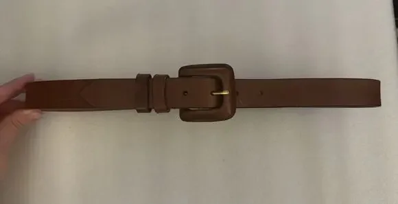 VTG Genuine Leather Brown Western Belt L