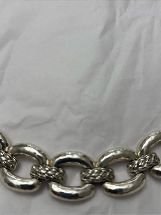 Brighton Interlok Silver Tone Chunky Chain Necklace - Women's Accessory