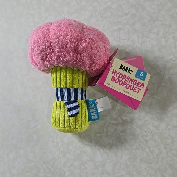 Hydrangea Boopquet Bark brand Size‎ Small dog toy NWT