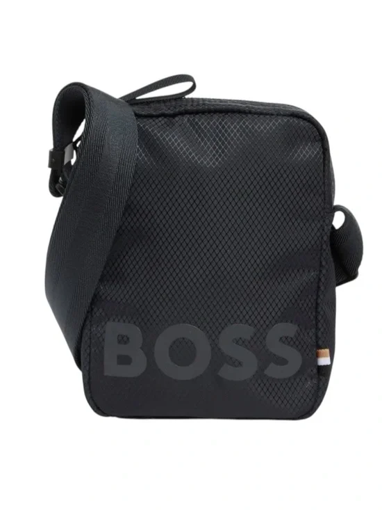 HUGO BOSS Pixel Black Ripstop Crossbody Bag NWT 50549910