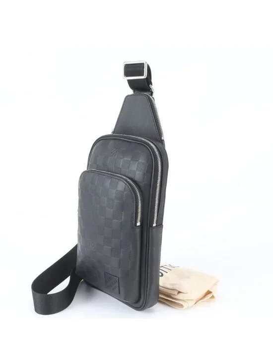 Louis Vuitton Damier Infini Avenue Sling Bag Leather