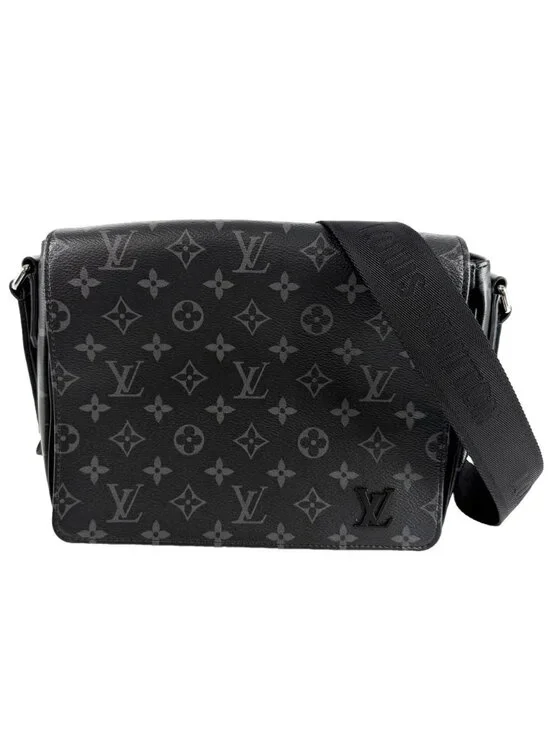 Louis Vuitton Shoulder Bag Monogram Eclipse District PM Messenger Bag