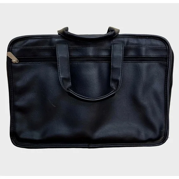 Vintage L.A. Brief Expandable Messenger Bag Laptop Padded Organizer 16