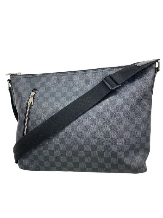 Louis Vuitton Shoulder Bag Damier Graphite Mick MM Black