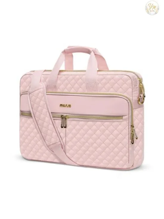 15-16 inch Laptop Messenger Bag with Trolley Sleeve and Multiple Pockets