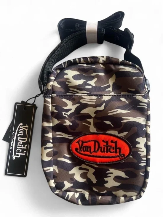 Von Dutch Camo Crossbody Bag