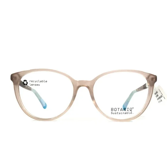 Botaniq Eyeglasses Frames 1006 C.103 Brown Crystal Cat Eye Full Rim 51-16-135