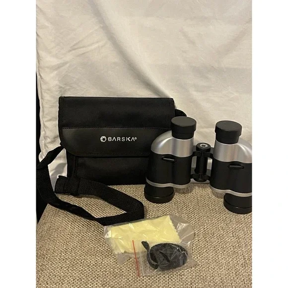 Barska Optics 7x35 1000 yards binoculars w caps original case manual